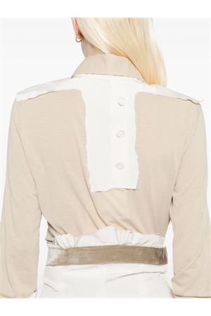 Beige belted patch work dress MAISON MARGIELA | S51DD0030MTN055107